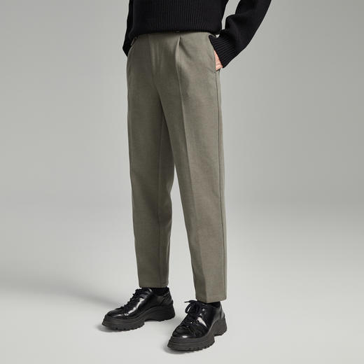GXG男装秋季日常简约休闲长裤男士百搭直筒裤K&C 商品图3