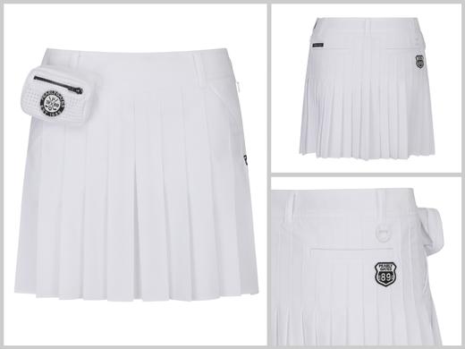 PG家春夏新款女士带包百褶裙来了！柜子的小爆款🔥随便一搜都是上身图,是真的🉑️! 裙摆褶量充足,高温定型的压褶工艺不走样变形,不用担心炸褶! 商品图1