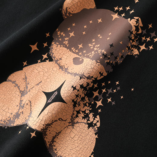 GXG男装【100%棉】秋季可爱小熊印花圆领百搭休闲情侣款卫衣K&C 商品图2