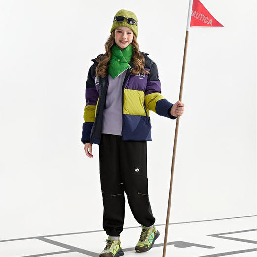 NAUTICA诺帝卡童装 梭织加绒长裤 NK340184 商品图7