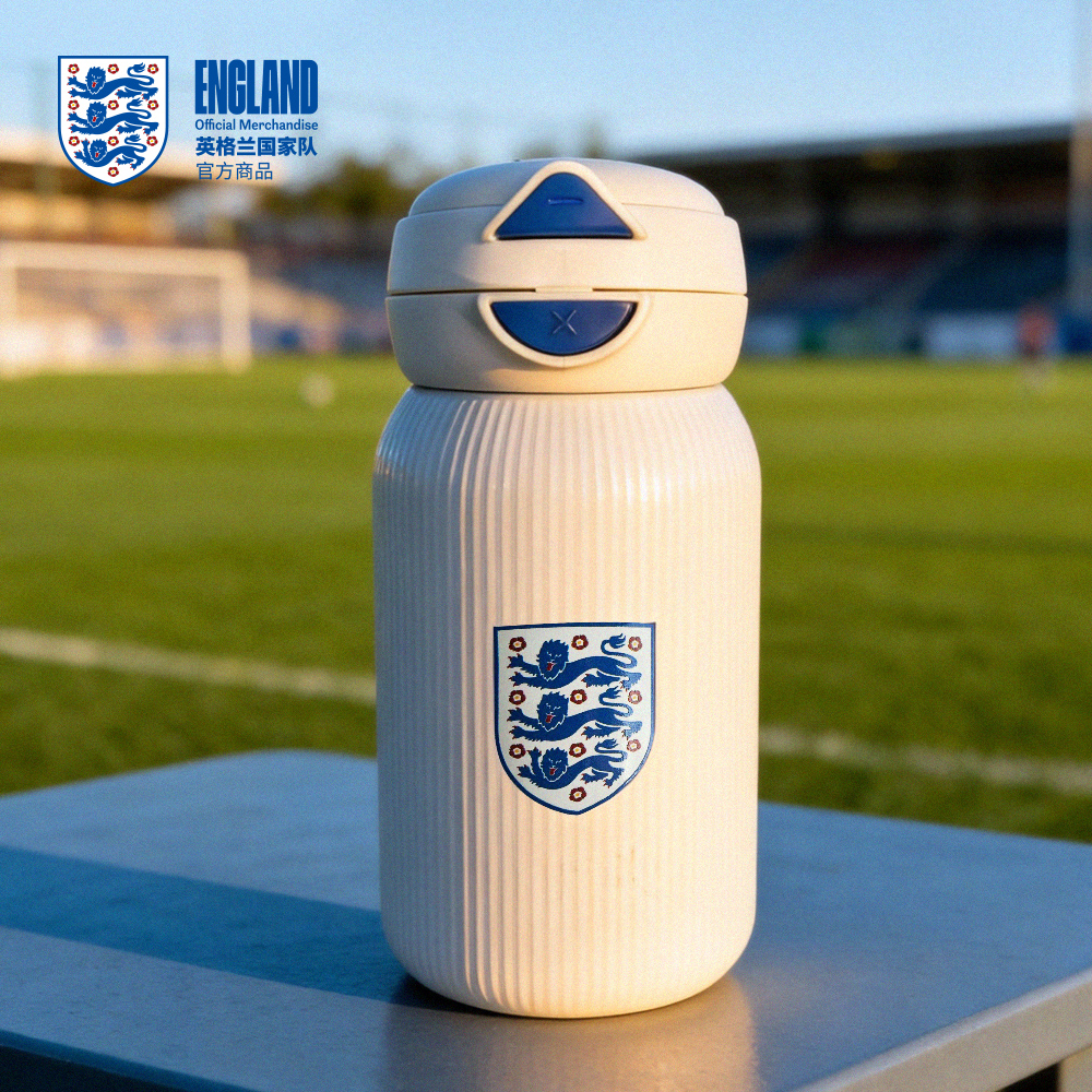 【官方正版】英格兰国家队 | 白色队徽迷你保温杯便携小水杯