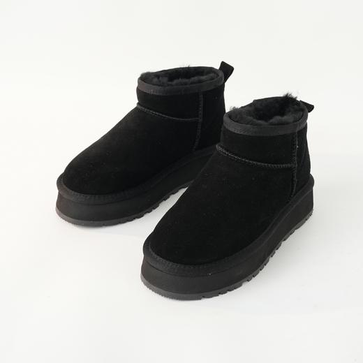 西子/5CM牛皮加绒加厚一脚蹬棉鞋雪地靴/NXKX0040 商品图4