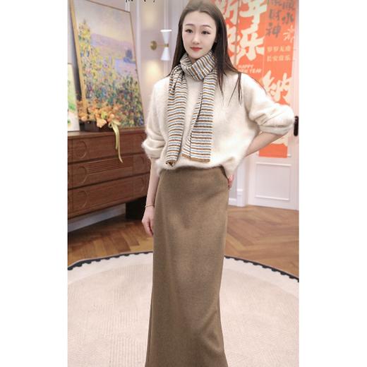 火桐hooton 梵高画笔 2026春款山羊绒拉绒圆领套头衫85839 商品图3