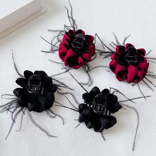 缎面羽毛云朵小抓对装抓夹-纪念日百货门店同款169393410 商品图4