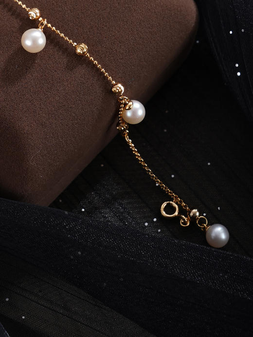 子佩集【星河点梦】银S925珍珠惜王妃手链【MLSL011】6mm珠镀金吊球2601 商品图7