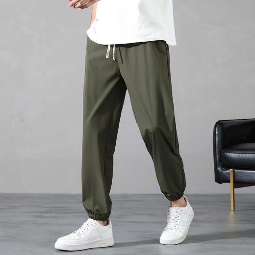 GXG男装【凉爽透气】夏季时尚简约透气舒适男士束脚休闲长裤K&C 商品图4