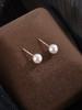 子佩集【小圆曲】G18K珍珠惜王妃耳钉【MLKJED001】5.5-6.5mm珠镀金简约单珠2601 商品缩略图6