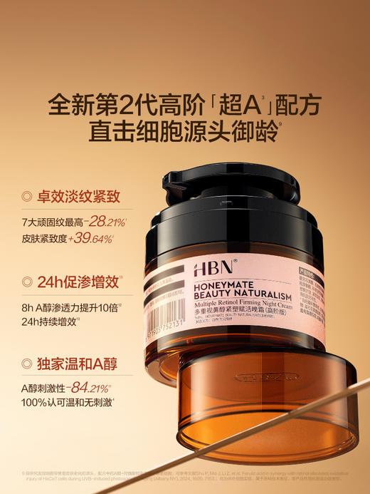 【高阶版】HBN超A高阶晚霜面霜多重视黄醇高浓度早C晚A紧致 商品图1