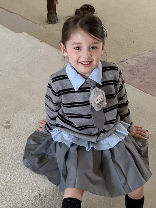 条纹学院风套装（送领结+玩偶） 商品图5