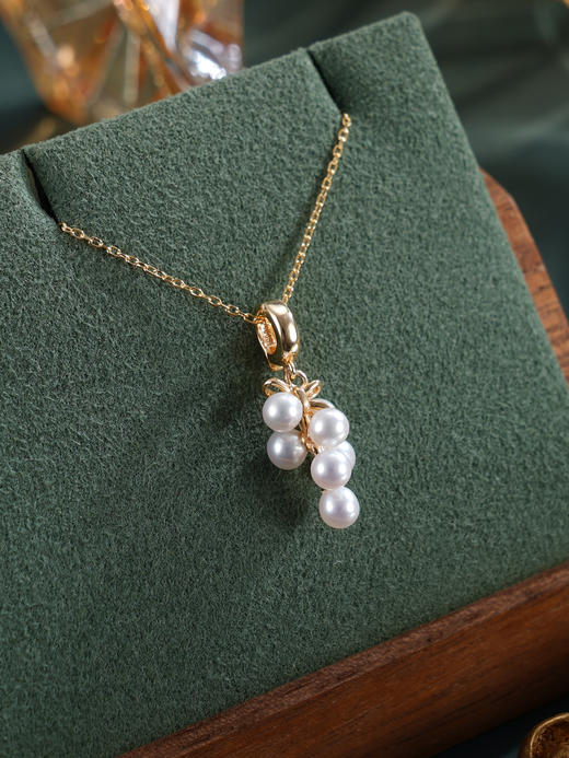 子佩集【萄你开心】银S925珍珠惜王妃套链【MLTL032】3mm珠镀金葡萄2601 商品图8