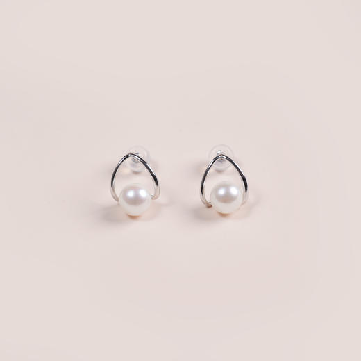 聆听系列S925银 Akoya珍珠耳饰 6.5-7mm 商品图4