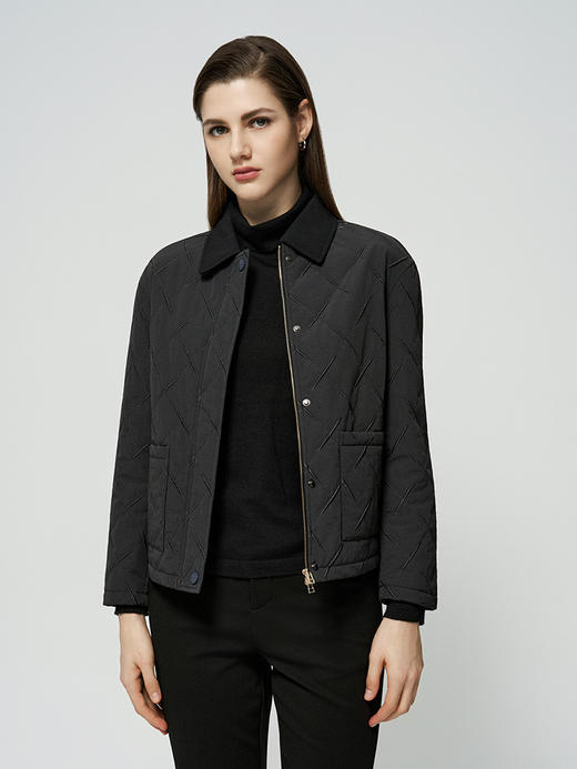 【短款棉服外套】25年秋冬新品女士舒适通勤保暖外套 商品图0