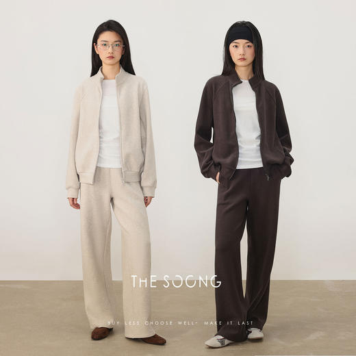THESOONG早春新款"七合一"立裁分割线亲肤糯感弹力时尚套装8282/8237 商品图2