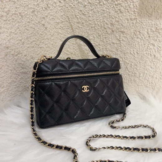 Chanel lp 黑金 牛皮 饭盒 商品图0