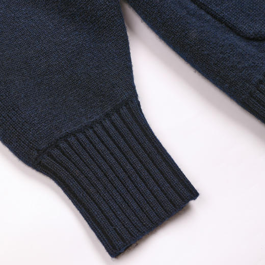 ROMI STUDIO“休闲气质”羊毛混纺厚实中长款针织开衫RWDSLT1918 商品图4