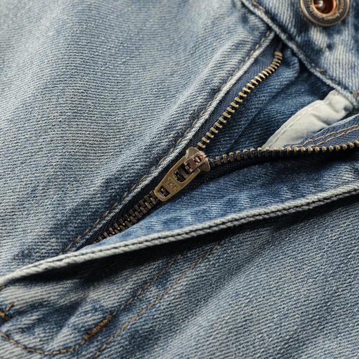 GXG男装秋季时尚潮流破洞款男士百搭牛仔休闲直筒长裤K&C 商品图8