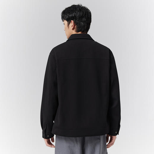 GXG男装【结构线条】25春季时尚创意分割斜纹翻领男式休闲夹克K&C 商品图7