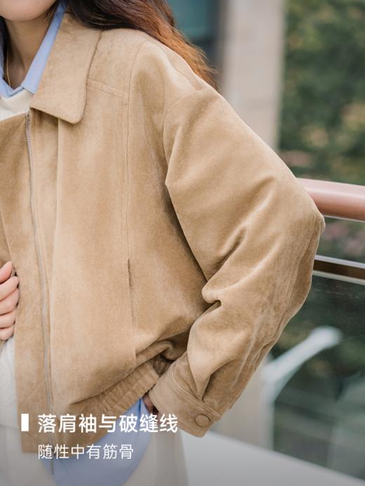 仿麂皮绒飞行员夹克外套FCG1JKT063 商品图2