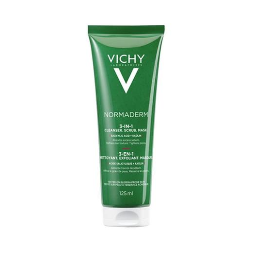 薇姿净颜无暇三合一磨砂面膜125ml补水保湿 商品图0