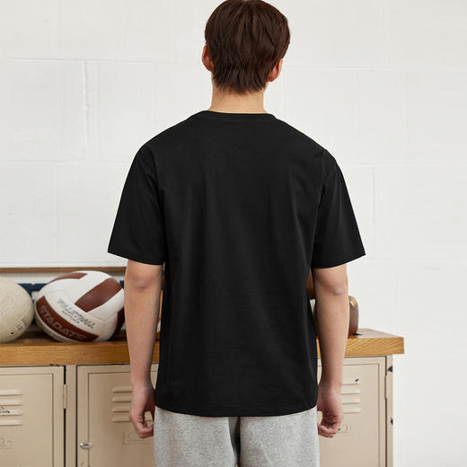 GXG男装夏季时尚简约字母休闲百搭男士圆领短袖t恤K&C 商品图3