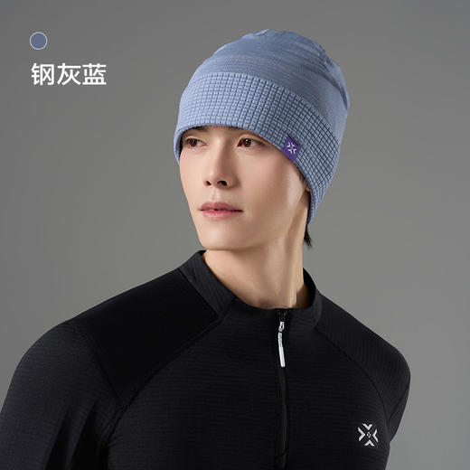 【新款】有为者/热力方格针织帽 秋冬男女户外运动保暖抓绒运动跑步蓄热帽 商品图6