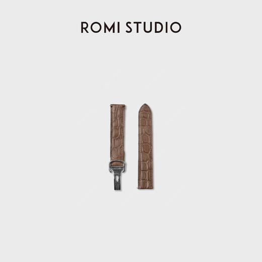 ROMI STUDIO 首饰袋 鳄鱼皮头层牛皮高端真皮手表带RWCLP37426 商品图1