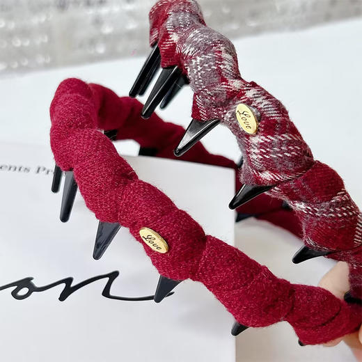 ZY复古红侧标发箍-纪念日百货门店同款169448513 商品图2