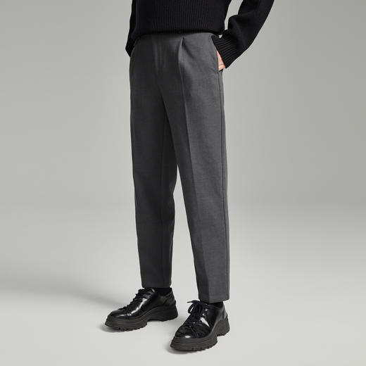 GXG男装秋季日常简约休闲长裤男士百搭直筒裤K&C 商品图10