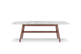 一款自带轻盈优雅的奢石餐桌