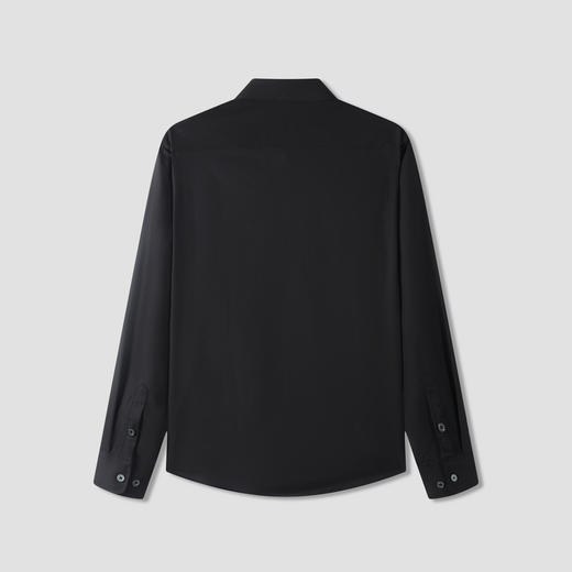 GXG男装秋季经典翻领简约纯色无痕设计男式休闲长袖衬衫K&C 商品图5