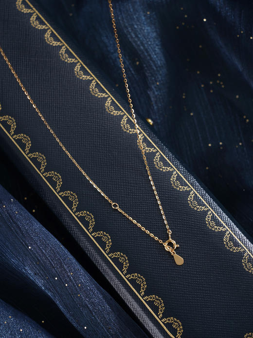 子佩集【幻夜篇章】银S925珍珠惜王妃套链【YL0116B】8.5mm珠镀金黑珠双环吊球2601 商品图5