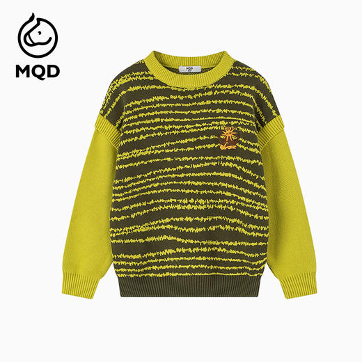 【秒2】【MQD】男童秋冬季清新撞色提花毛衣针织衫 商品图4