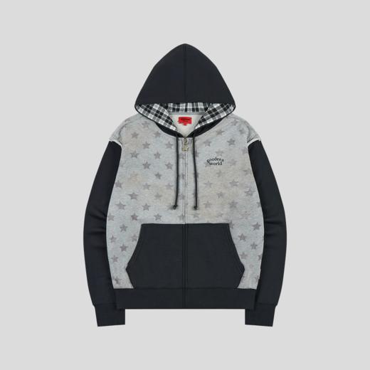 GOODBAI GOODEES 新款个性撞色草莓拼接连帽卫衣夹克外套 商品图3