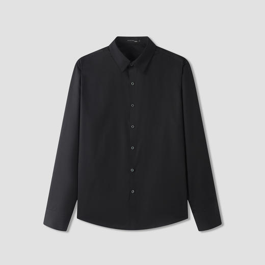 GXG男装秋季经典翻领简约纯色无痕设计男式休闲长袖衬衫K&C 商品图4