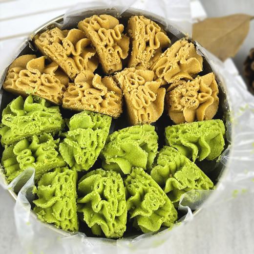 牛油小花曲奇【双层】·原味、抹茶、咖啡-350g/盒 商品图2