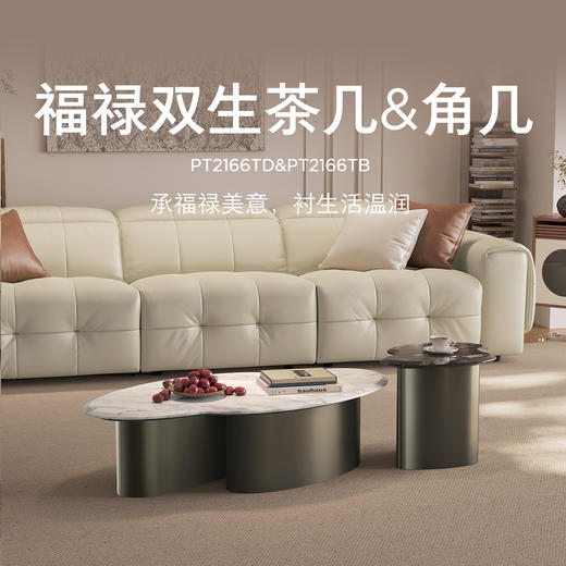 顾家家居整装 意式轻奢 茶几角几PT2166TD/TB 商品图0