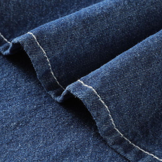 GXG男装25夏季经典胸前口袋设计日常休闲百搭翻领短袖牛仔衬衫K&C 商品图8