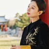 西子/金竹丝绒套装丝绒重工手工竹叶刺绣高显瘦套装/SYYH0028 商品缩略图4