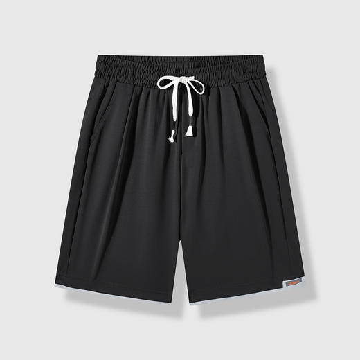 GXG男装25夏季舒适顺滑经典抽绳拼接百搭运动休闲短裤K&C 商品图6