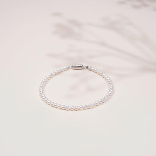 彩云系列S925银 淡水珍珠手链 3-4mm 商品图2