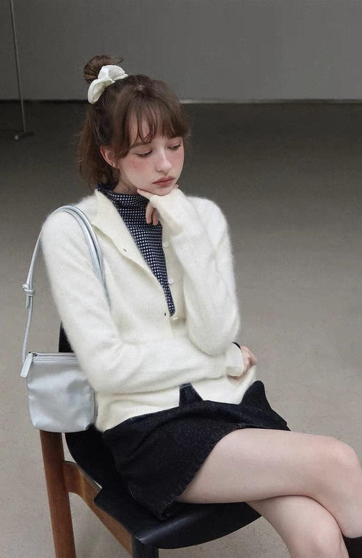 高奢定制羊绒澳毛开衫 鄂尔多斯同款 商品图6