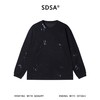 2616010SDSA男士秋冬新款痞帅男装简约时尚泼墨印花圆领长袖T恤百搭时尚 商品缩略图1