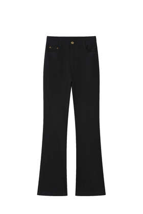 现货 长腿天菜 凸显超模比例 微喇小黑裤