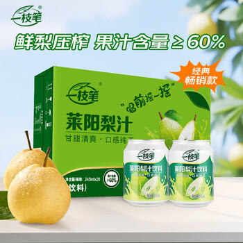 一枝笔莱阳梨汁245ml*20罐 果汁饮料礼盒装批发一支笔山东莱阳梨饮料 /水饮冲调 /饮料 /果蔬汁/饮料 商品图4