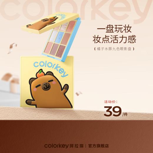 【活动价 39元/件】Colorkey珂拉琪橘子水豚九色眼影盘哑光高光腮红-【活动专享】1.15 商品图0
