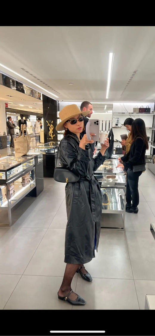 YSL Voltaire 黑金 box牛皮 mini 斜挎包 商品图3