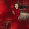 西子/悦己羊绒羊毛手工双面呢红色新年喜妈妈长款大衣/DYXS0556 商品缩略图3