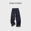 ROMI STUDIO“丹宁点缀”多口袋高腰棉点直筒垂感牛仔裤RWCAXA5385 商品缩略图2