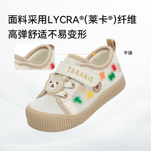泰兰尼斯春季新款学步鞋男童女童宝宝鞋子防滑包头板鞋轻便儿童鞋T02T6A8572 商品图2