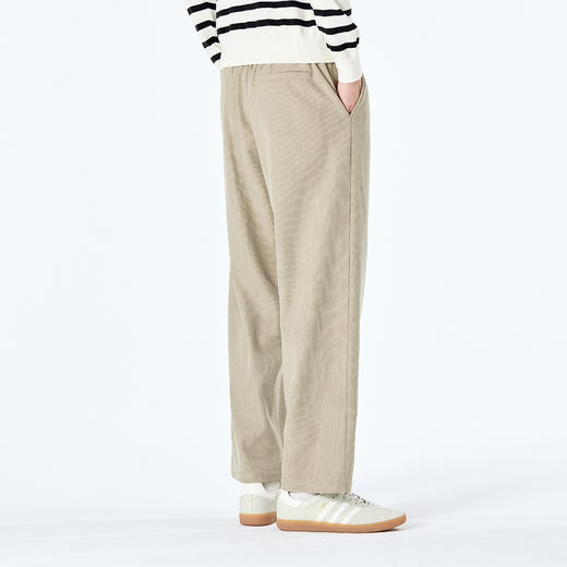 GXG男装秋季简约纯色百搭日常通勤百搭男式休闲直筒长裤K&C 商品图10